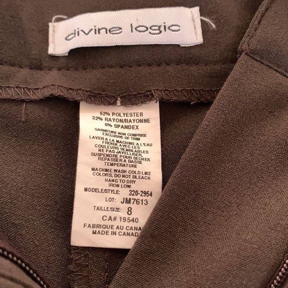Divine Logic Brown dress pant with fake coin pocket - Picture 3 of 5